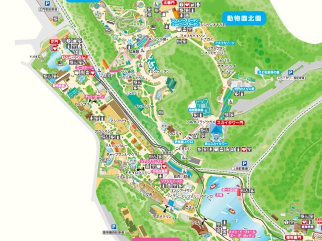 東山動植物園地図